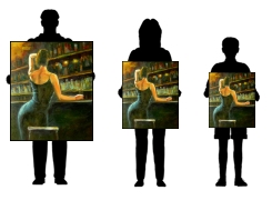 obraz Obraz - Žena pri bare ve třech velikostech