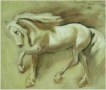 Bežec, kôň, moderný obraz, obraz dekoratívne, obraz do bytu obraz do interiéru
