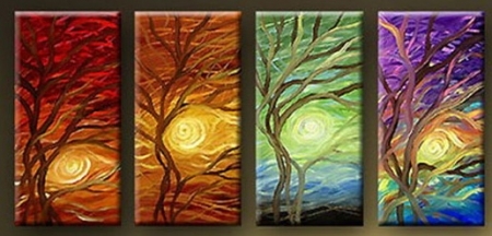 Stromy, dekoratívny obraz, obraz do interiéru, obraz do bytu