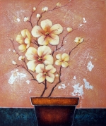 ručne maľovaný obraz, obraz na stenu, stenu, obraz do interiéru, obraz kvetín, kytice, moderné kvetina