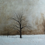 strom, zima, obraz stromu, obraz do bytu, sneh, zimná krajina