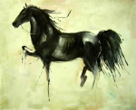 kôň, moderné umenie, obraz do bytu,
