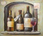 víno, vínne fľaše, obrazy do interiéru, dekorácia bytu, obraz do bytu