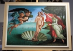 Botticelli, botyčeli, obraz na zákazku, obraz do bytu, krásny obraz zrodenie venuša, rámovanie, reprodukcie,