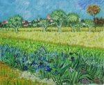Vincent van Gogh, obraz na stenu, reprodukcia obrazu, slávny obraz,, tyrkysová